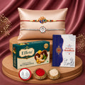 DeoDap Designer Rakhi Combo Gift Set for Brother | Butterscotch 32Gm | Chocolate
