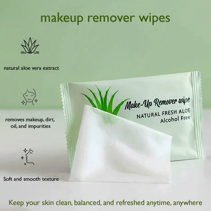Premium Natural Aloe Makeup Remover Wipes (Pack of 10 Pc)