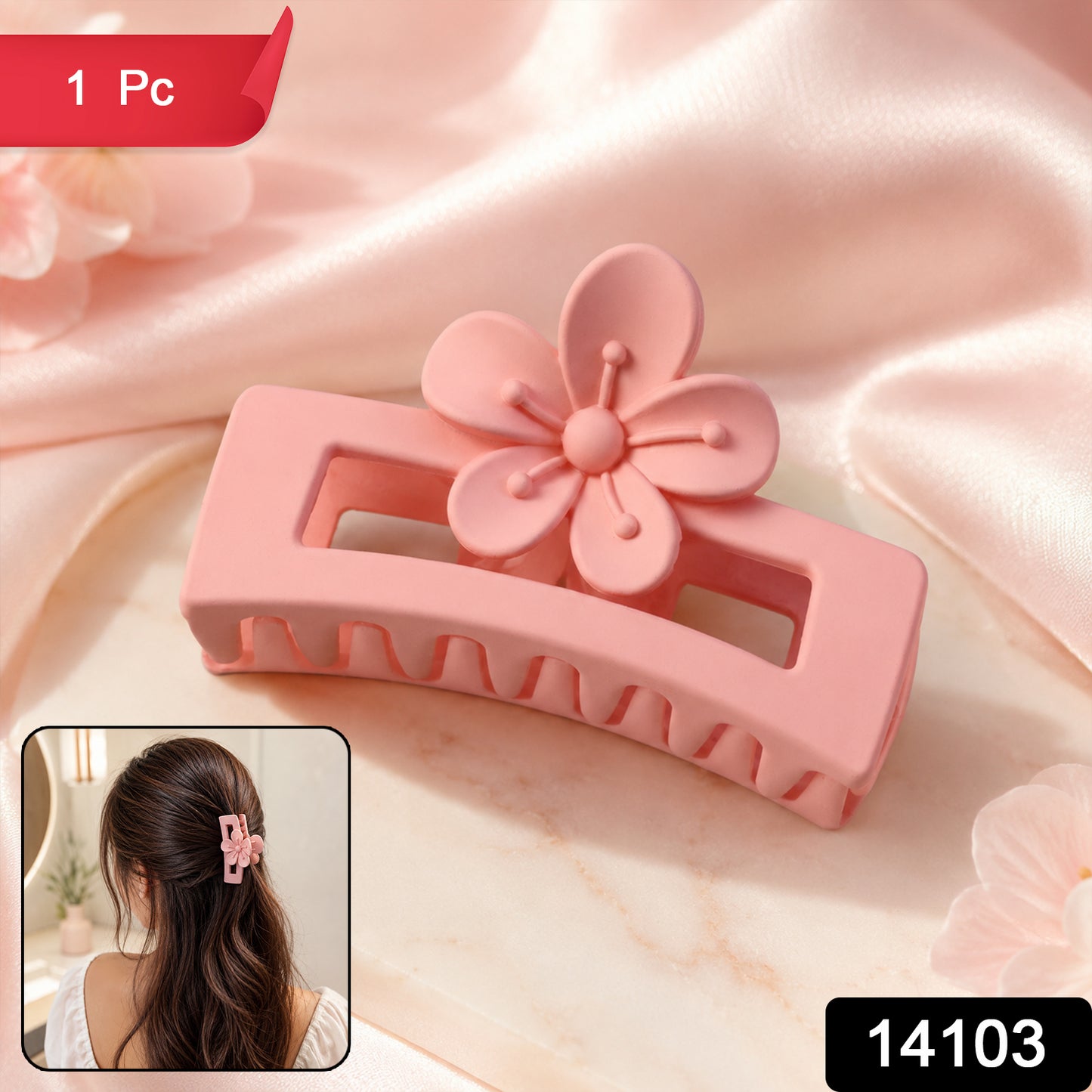 Stylish Plastic Hair Clip Strong Grip Claw Clutcher for Women Girls (1 Pc)