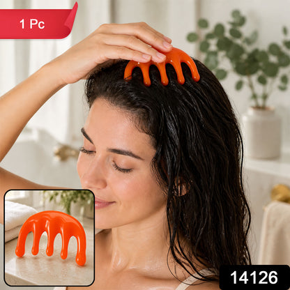 Scalp Massager with Flexible Bristles for Head and Shampooing (1 Pc)
