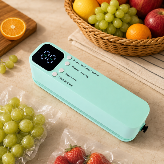 Vacuum Sealer Machine – Rechargeable & Digital Kitchen Food Preserver