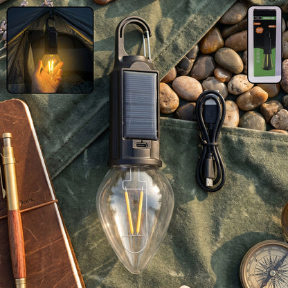 14141 solar rechargeable camping lamp product
