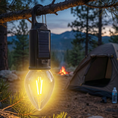 14141 solar rechargeable camping lamp live