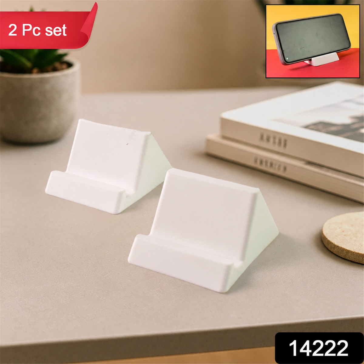 Mobile Phone Holder Stand – Compact 2-Pc Mix Color Set