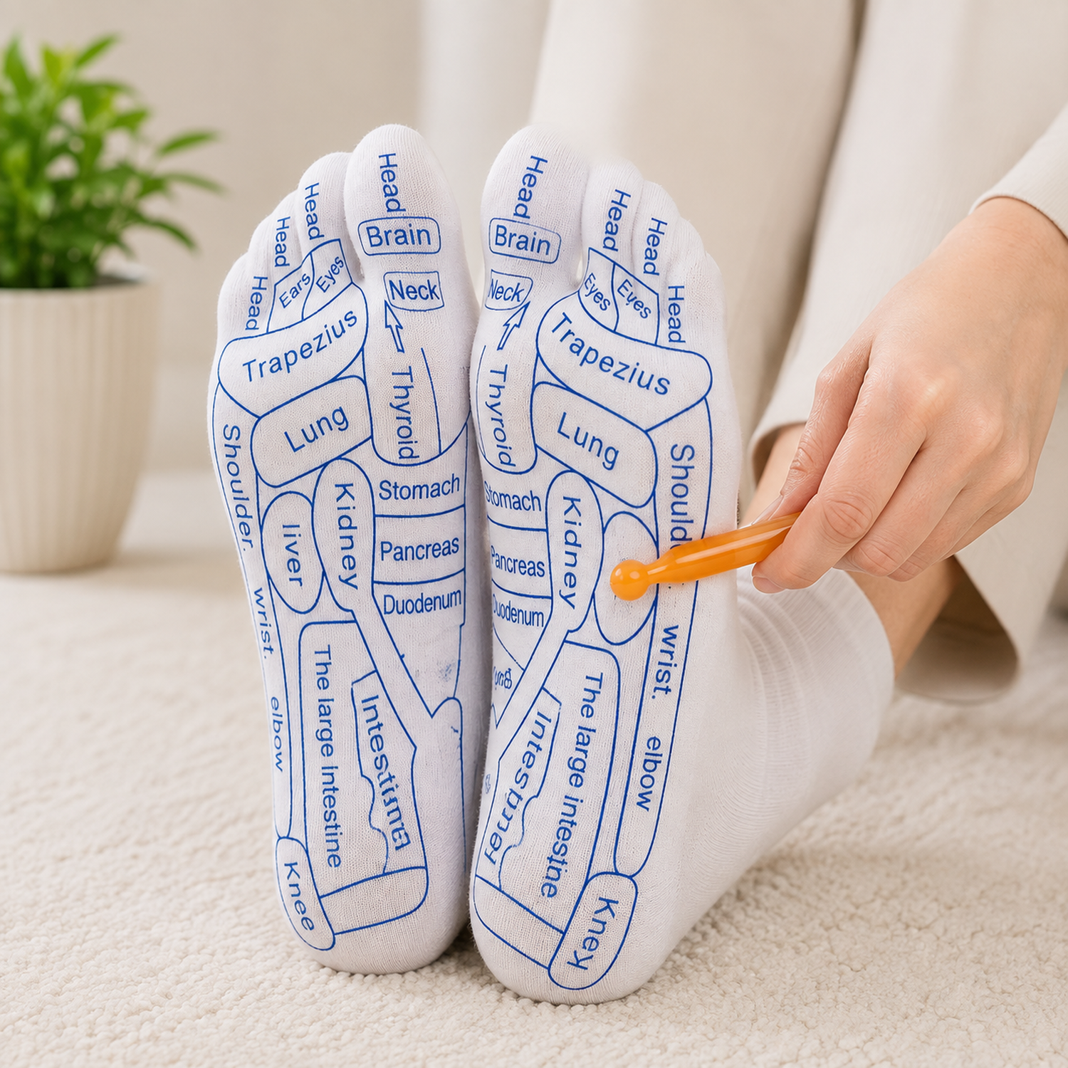 Reflexology Acupressure Socks Set – Targeted Foot Massage & Relaxation