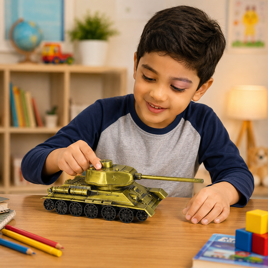 Iron Art Tank Model – Retro Vintage Desktop Decoration
