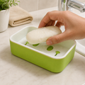 Portable Travel Soap Dish Box – Cute Smiley Face & Draining Design