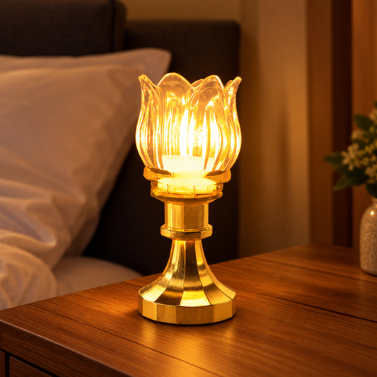 14516 lotus led decorative lamp with stand