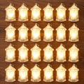 LED Decorative Lantern Lights – Set of 24 Flameless Hexagonal Lamps