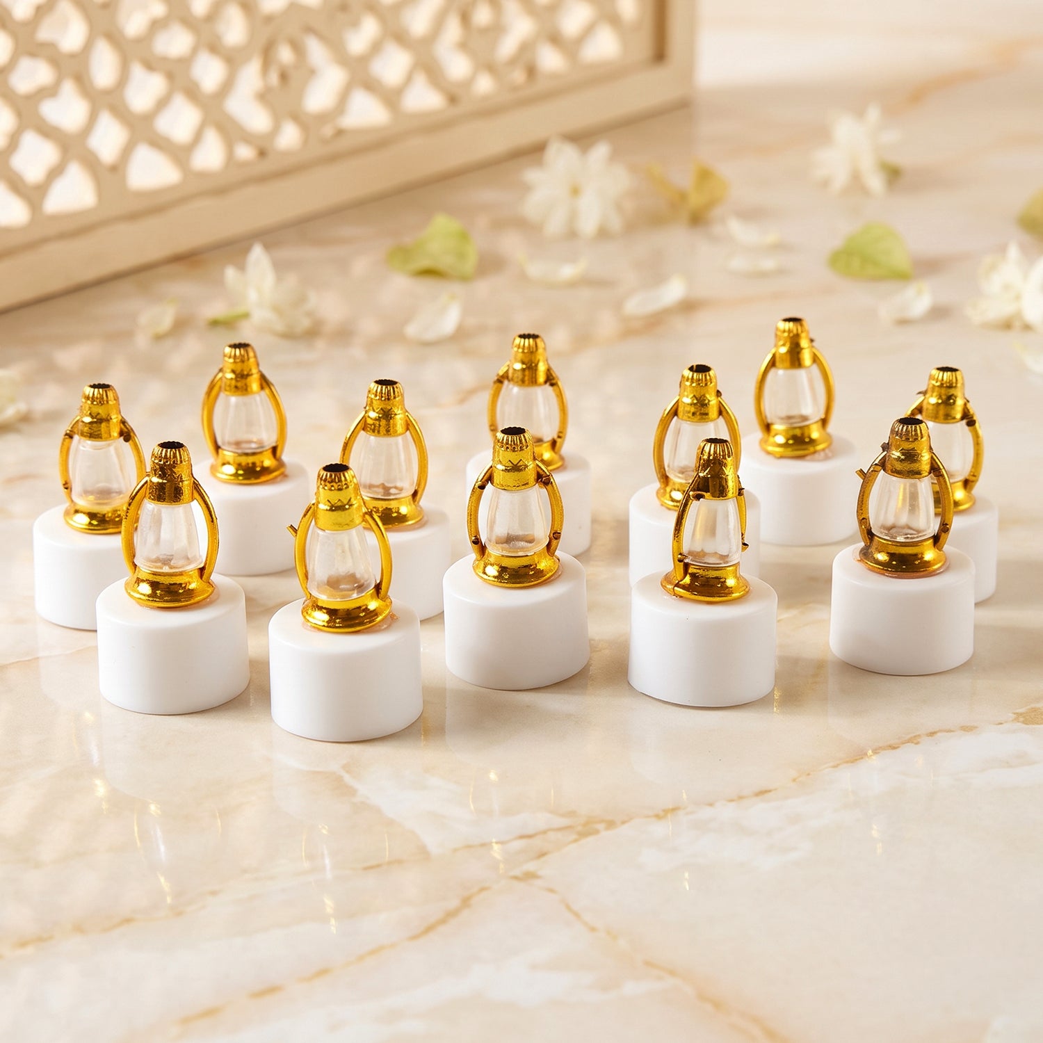 LED decorative candle lamps 12-piece set unlit view