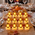 Golden Lantern LED Decorative Candle Lamps for Home and Diwali Decor (12 Pc Set)