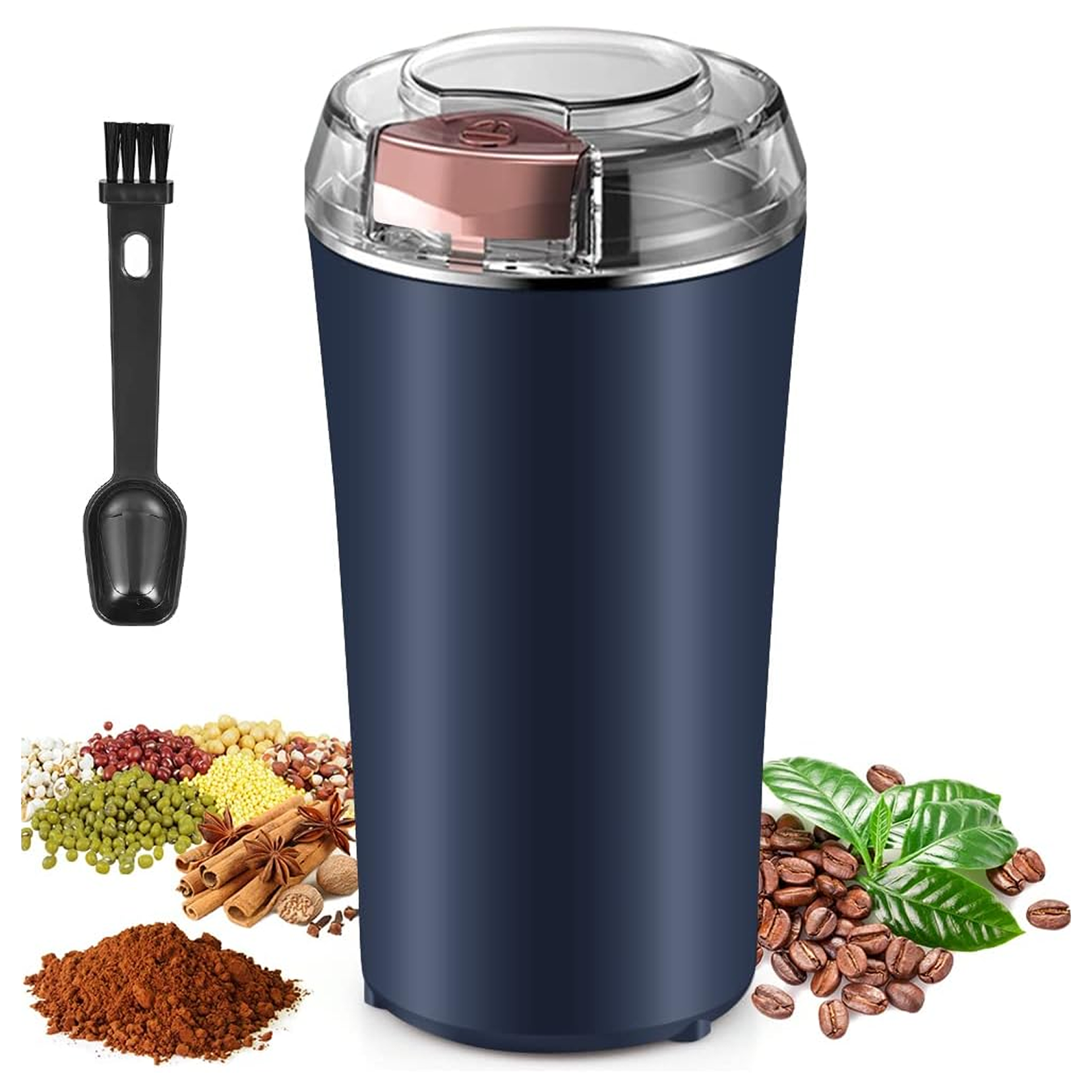 Portable 4-Blade Mini Grinder & Blender for Home & Office