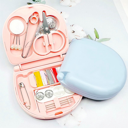 Mini Travel Sewing Kit for Beginners with Threads & Scissors