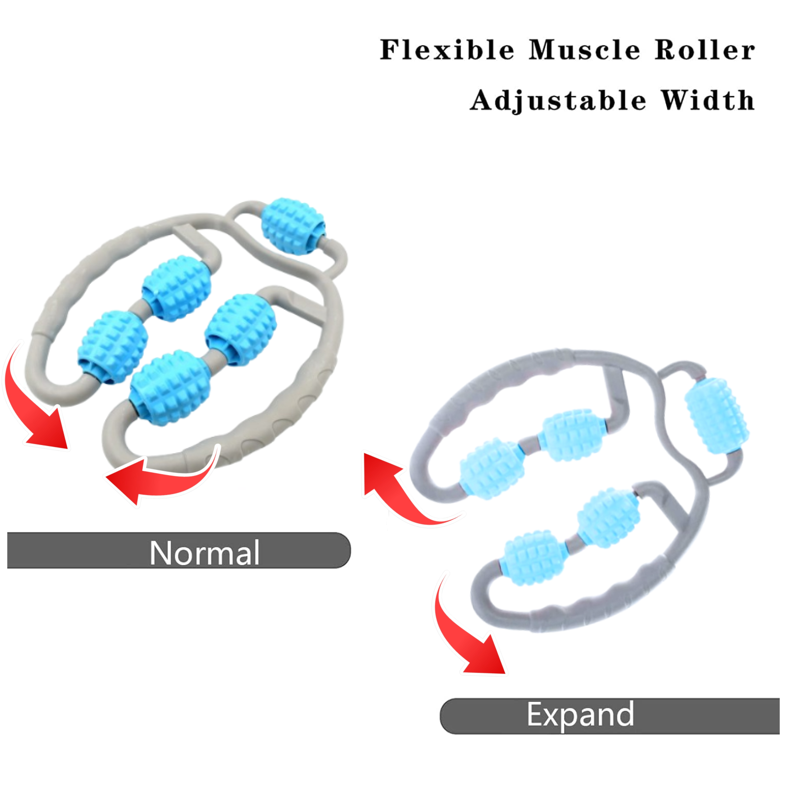 0265 મસલ મસાજ રોલર, 5 વ્હીલ્સ સોરેનેસથી રાહત આપે છે લેગ મસલ રોલર ફિટનેસ રોલર મસલ રિલેક્સર મસાજ રોલર રિંગ ક્લિપ ઓલ રાઉન્ડ મસાજિંગ યુનિફોર્મ ફોર્સ ઇલાસ્ટીક પીપી ડ્રોપ આકારની ઘર વપરાશ માટે (1 પીસી)