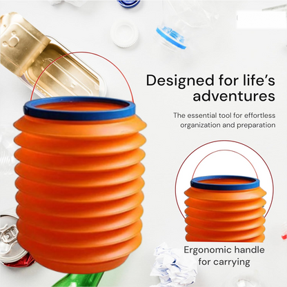 फोल्डेबल स्टोरेज बाल्टी, पानी कंटेनर और डस्टबिन बहुउपयोगी बाल्टी घर, कार और रसोई के उपयोग के लिए बाल्टी