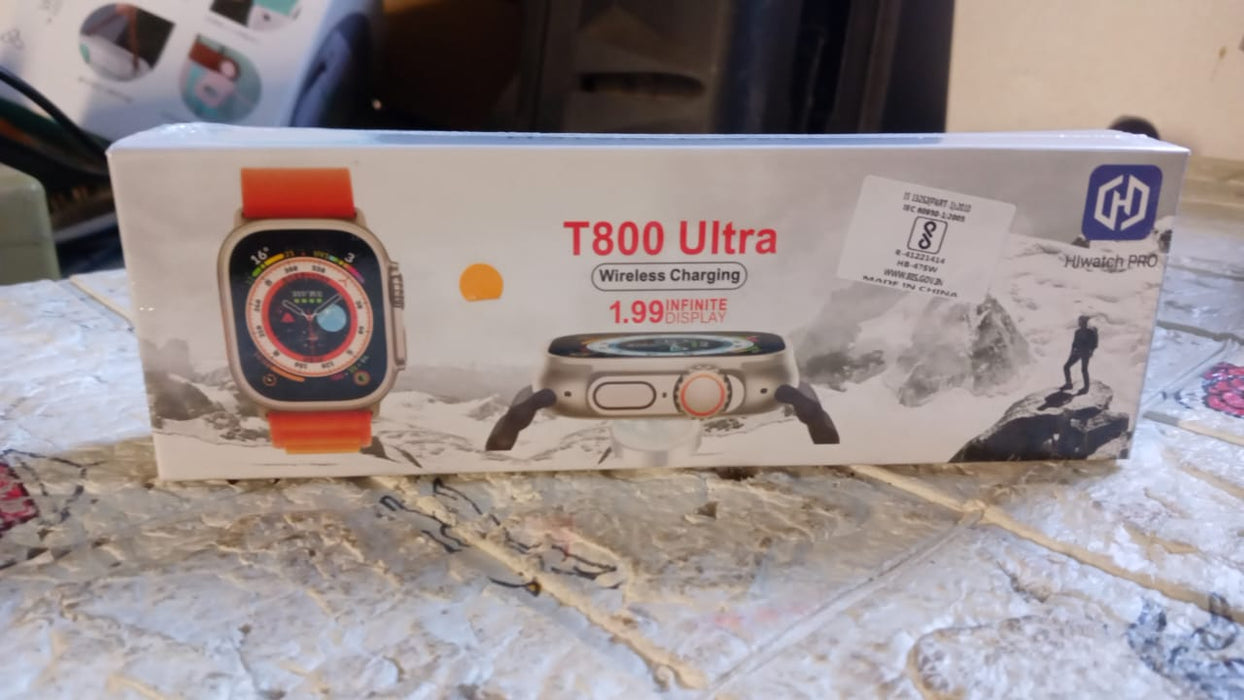 Ultra Seris T800 Smart Watch Men & Female Smartwatch Bluetooth Call Wireless Charge Fitness Bracelet Watch Large 49 MM Screen Smart Watch DW88