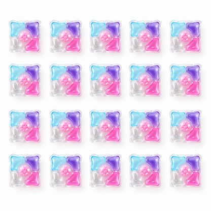 Flower Design Detergent Capsules