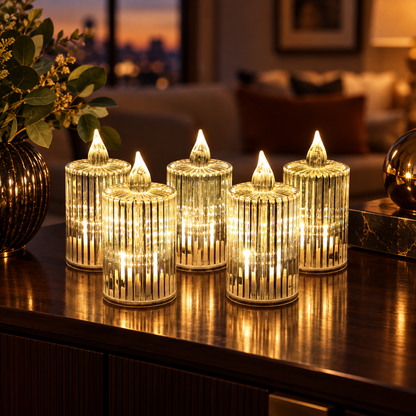 14752 LED flameless decorative candles set of 5