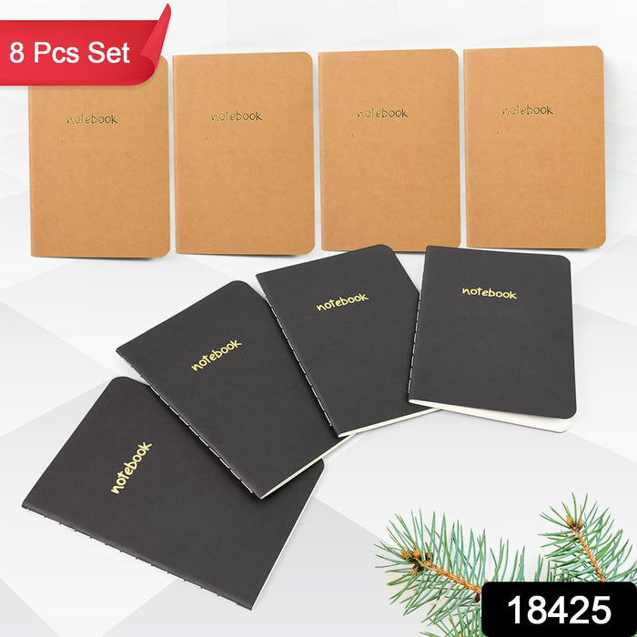 Pocket notebook Small notebook Mini notebook (8 Pcs Set)