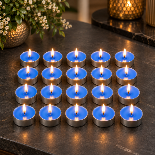 Tea Light Candles Set – 20 Multicolor Flameless Candles