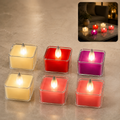 LED Flameless Tealight Candles – Safe Multicolor 6-Piece Set