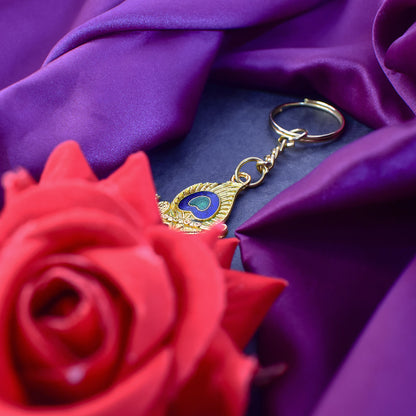 Krishna Mor & Mor Pichha Keychain