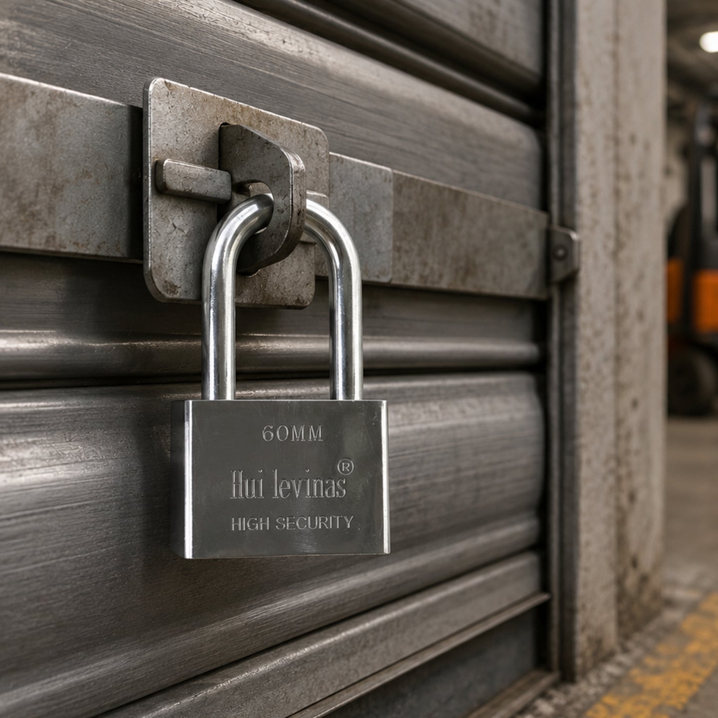 Heavy duty 60mm solid metal padlock - image 4