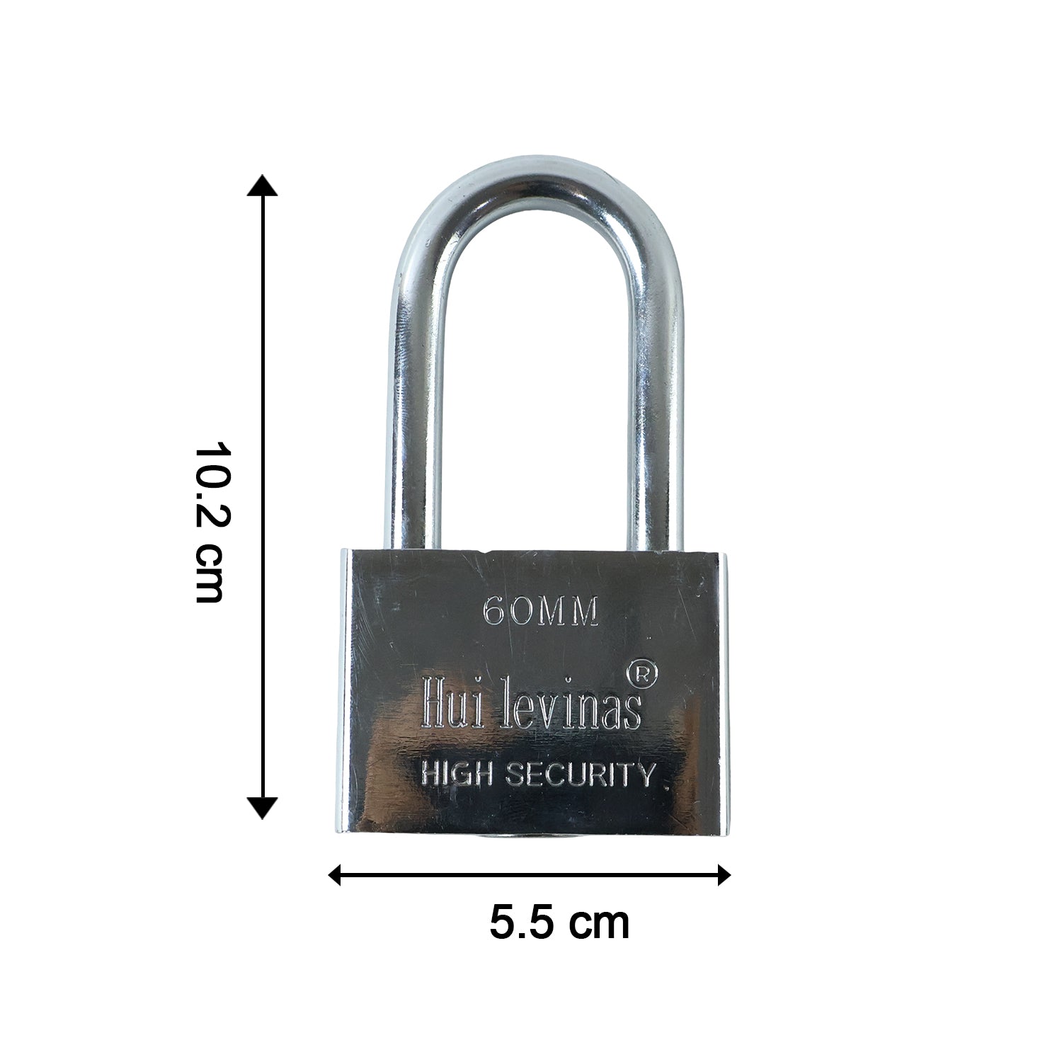 Heavy duty 60mm solid metal padlock - image 6