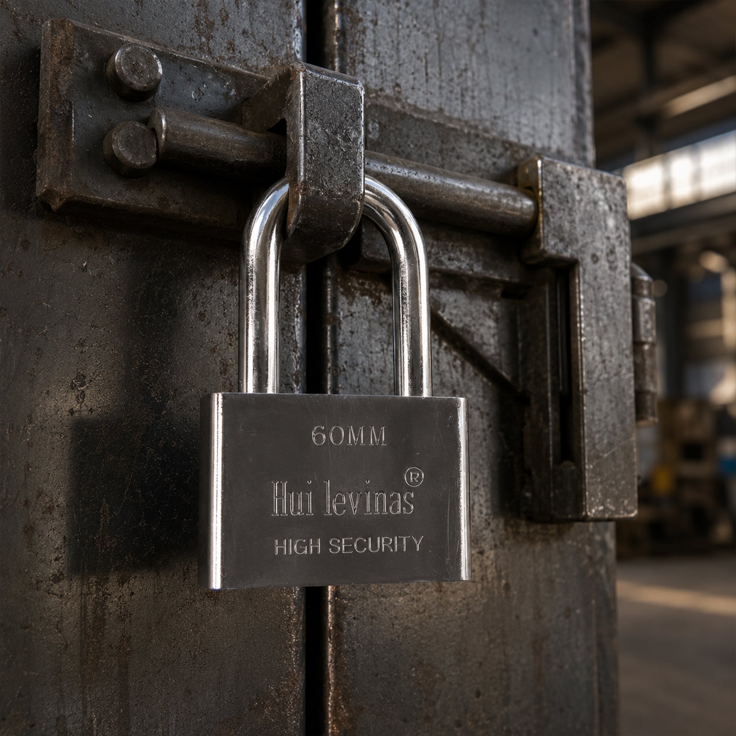 Heavy duty 60mm solid metal padlock - image 7