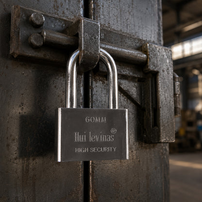 Heavy duty 60mm solid metal padlock - image 7