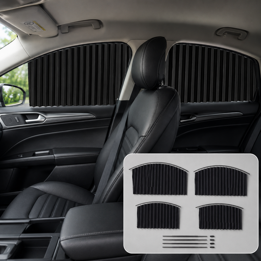 Car Window Sunshade – 4 Pcs Magnetic Set for UV & Privacy | Velvet Wheels