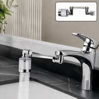 Flexible Faucet Head with Swivel Neck and Dual Flow for Sink (1 Pc)
