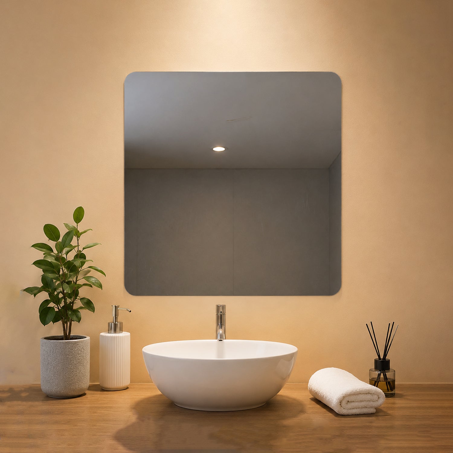 Reflective wall sticker use