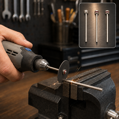 Cut-Off Wheel Mandrels – 3 Pcs Set for Rotary Tools & More | Cisora