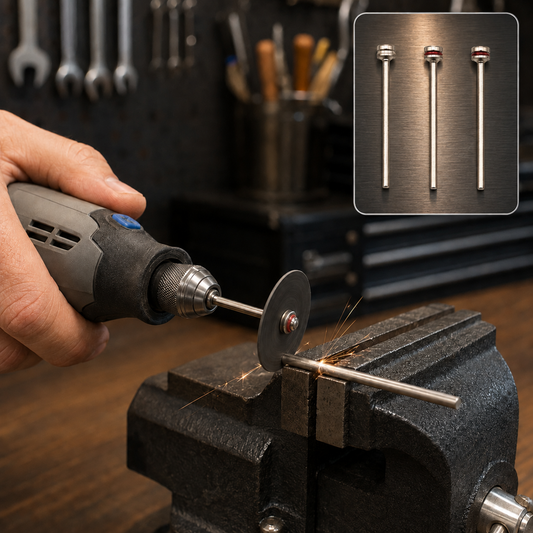 Cut-Off Wheel Mandrels – 3 Pcs Set for Rotary Tools & More | Cisora
