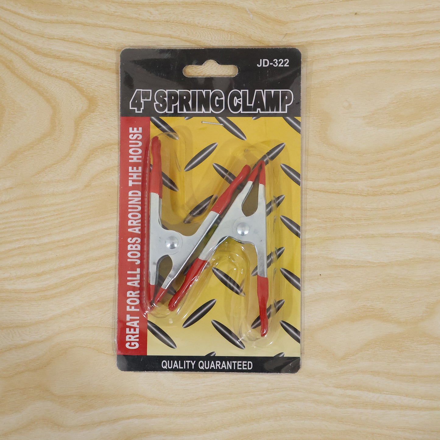 Live card-packed spring clamps