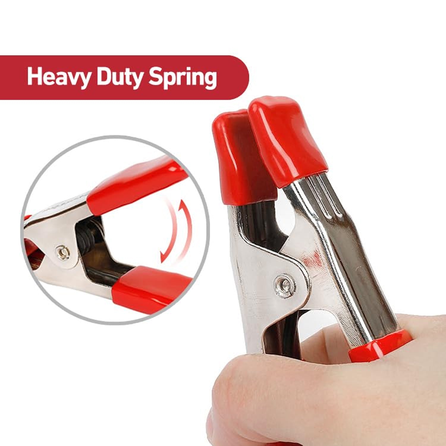 Heavy duty spring clamp mechanism