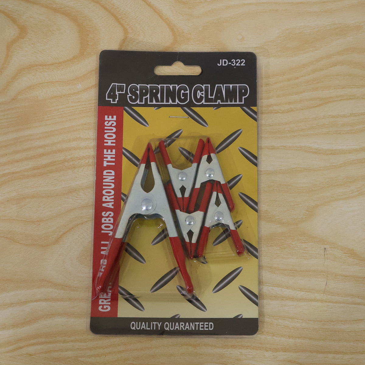 Metal spring clamps live package photo