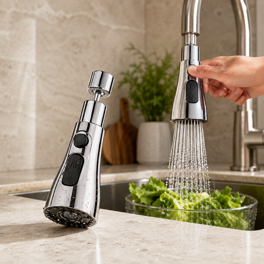 Kitchen Faucet Sprayer – 3-Function Pull Down | DeoDap