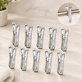 Stainless Steel Clothespins – Windproof, Durable Laundry Clips