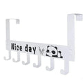 Over Door Hook Hanger Rack – Heavy-Duty 6-Hook Organizer