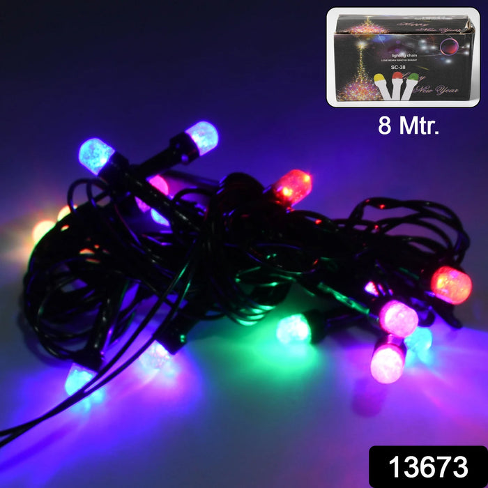 8Mtr Home Decoration Diwali & Wedding LED Christmas String Light (30L 8 Mtr)