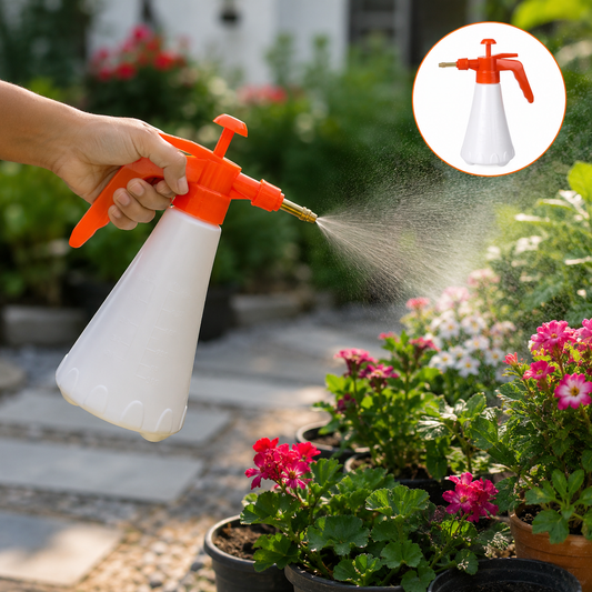 Handheld Pressure Water Sprayer Bottle 1L – Precise Gardening & Cleaning