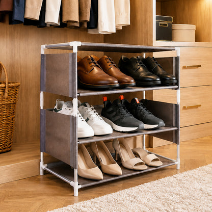 3 tier shoe rack for bedroom and closet