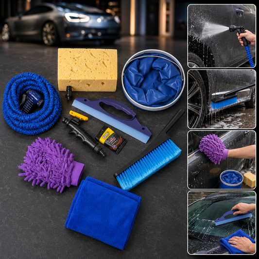 Car Washing Kit – Premium 9-in-1 Complete Cleaning Set