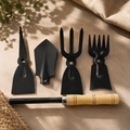 5 in 1 Gardening Hand Tool Set – Durable Wooden Handles