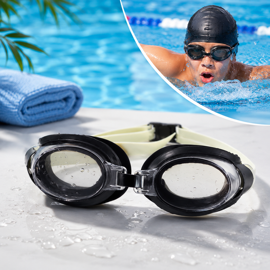UV Protection Swimming Goggles – Clear Vision & Adjustable Strap