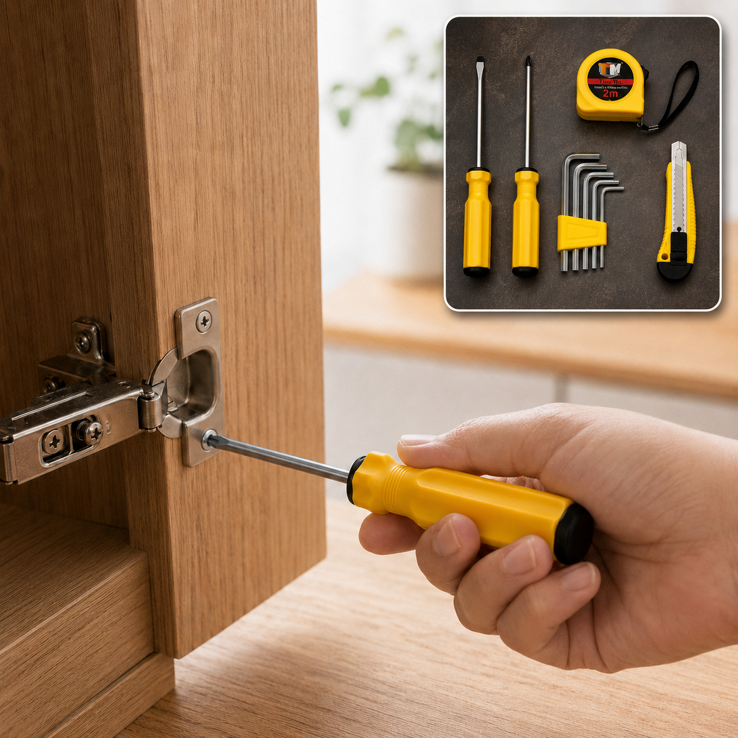 Compact TianMu Tool Set – Essential 9-Piece Repair Kit for Home