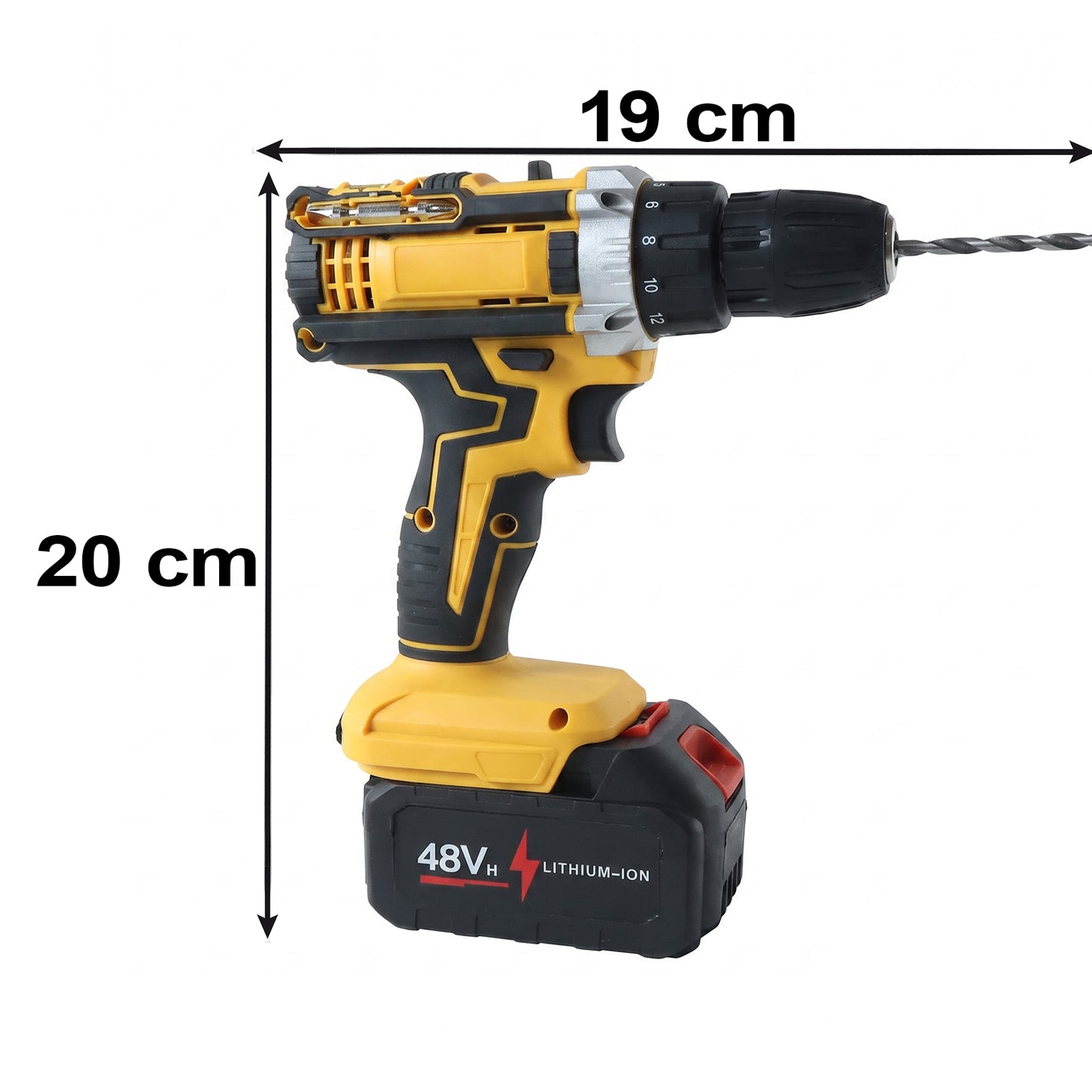 15785 cordless drill size 19 x 20 cm