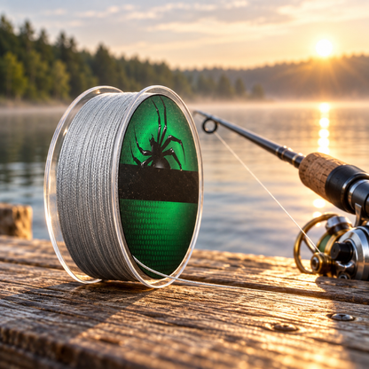 Smooth and tangle-free braided fishing wire.